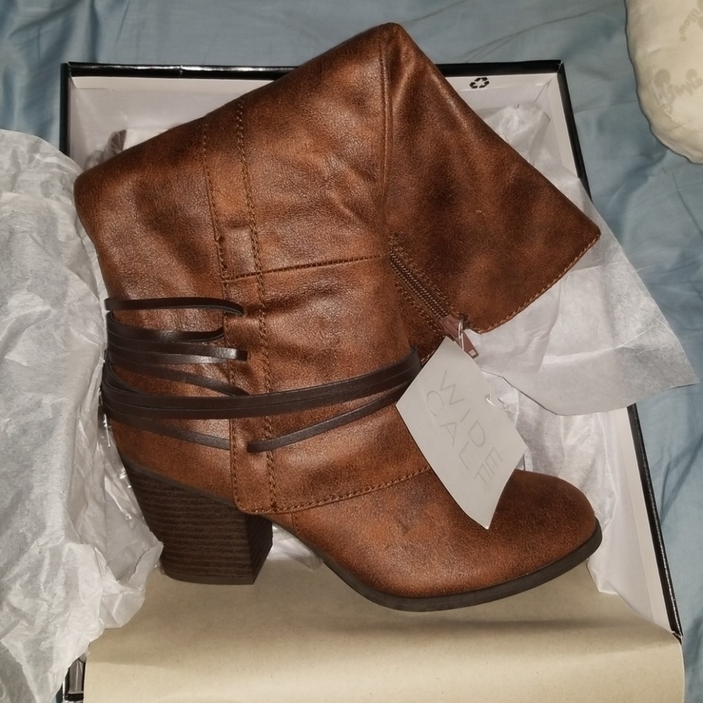 Knee high brown boots